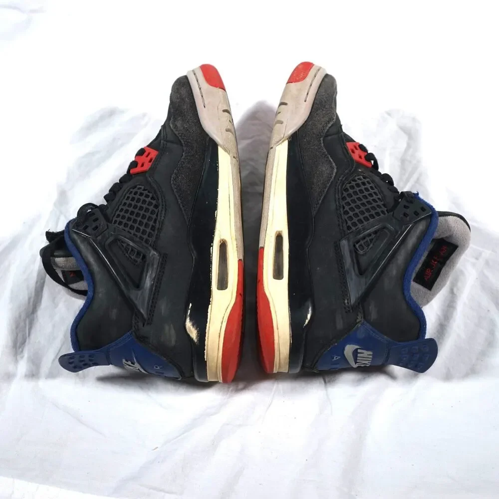 Jordan Retro 4 Rare Air Black Blue Red Gray Suede Size 5Y IB4171-003